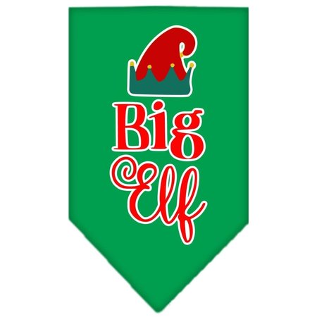 MIRAGE PET PRODUCTS Big Elf Screen Print BandanaEmerald Green Large 66-411 LGEG